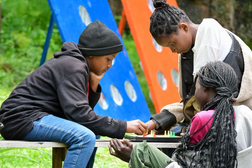 Kids Playing Chess